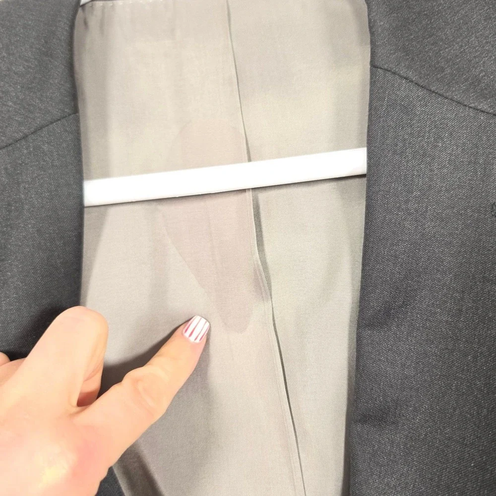 Hugo Boss Blazer Mens‎ 46L Charcoal Gray Suit Jacket Business Classic Luxury